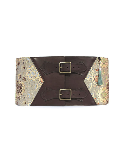 コルセット帯ベルト「華紋唐草/太」