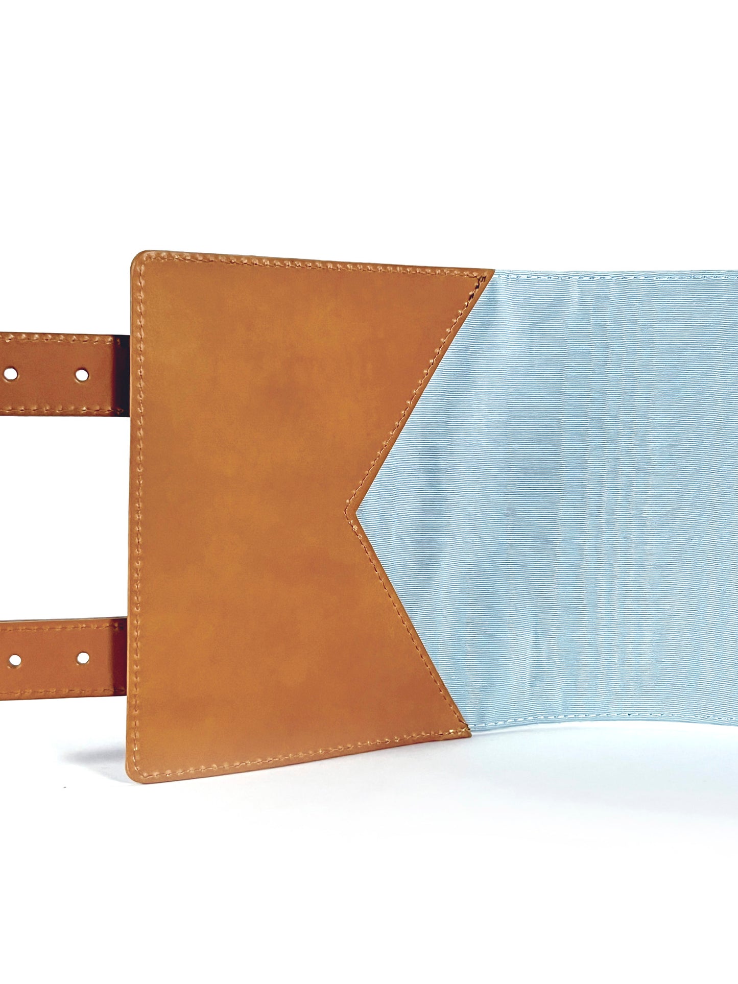 コルセット帯ベルト「桜尽くし/太/ブルー」