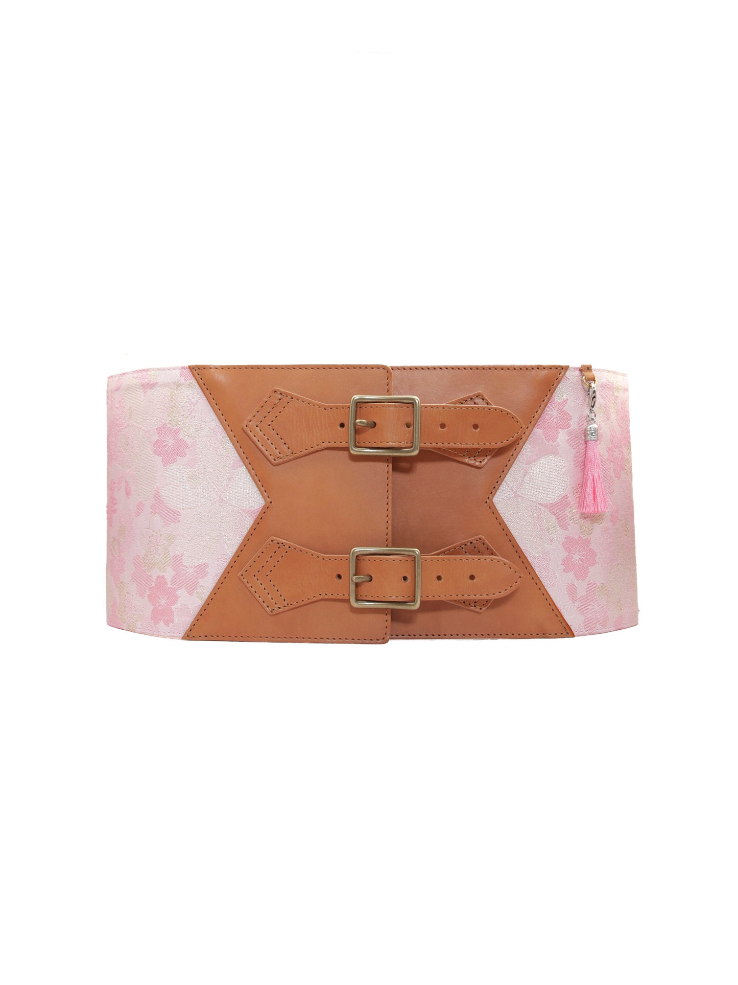 コルセット帯ベルト「桜尽くし/太/ピンク」