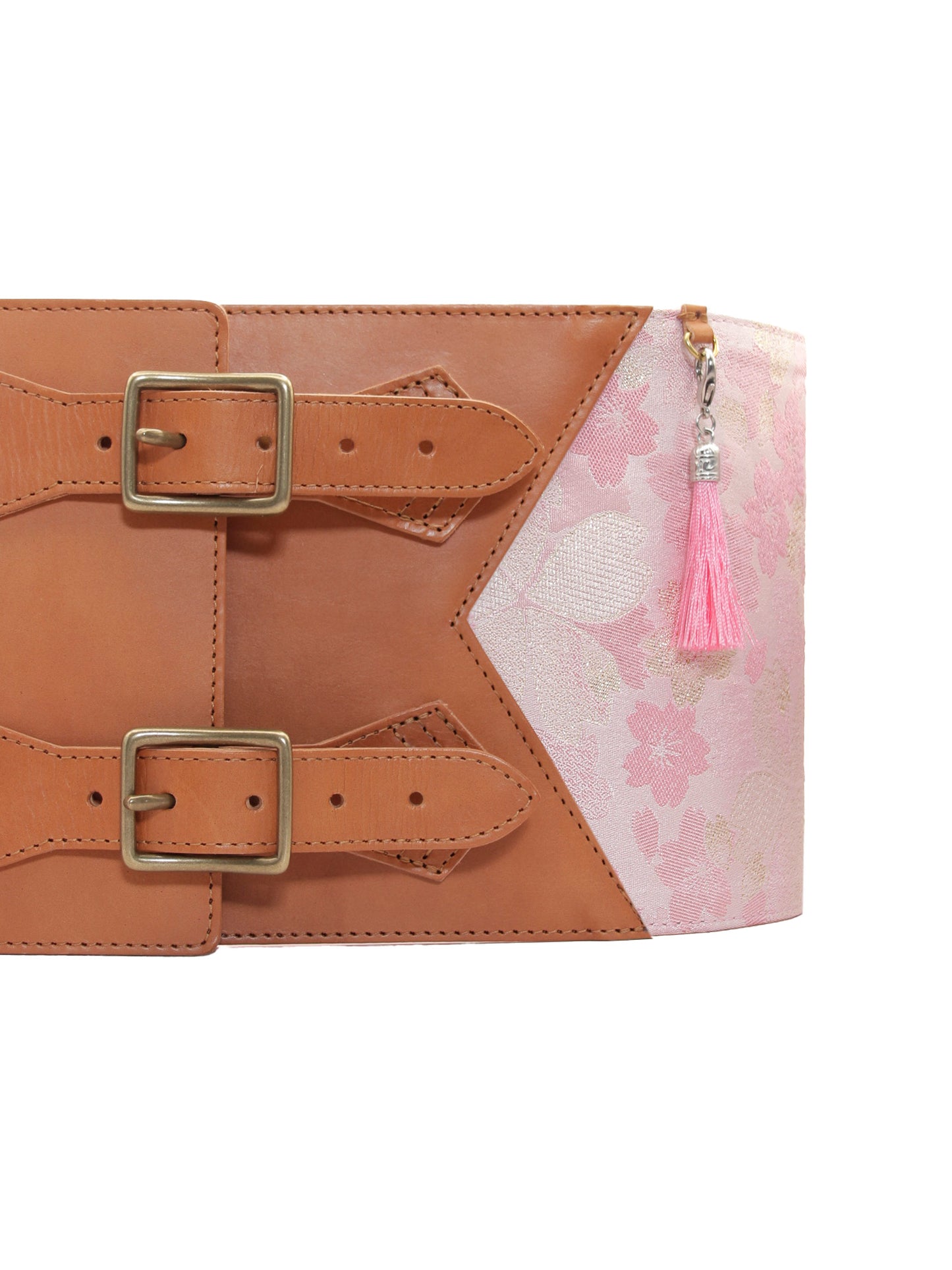 コルセット帯ベルト「桜尽くし/太/ピンク」