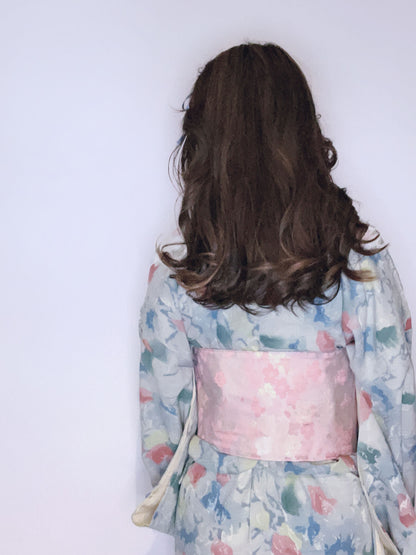 コルセット帯ベルト「桜尽くし/太/ピンク」