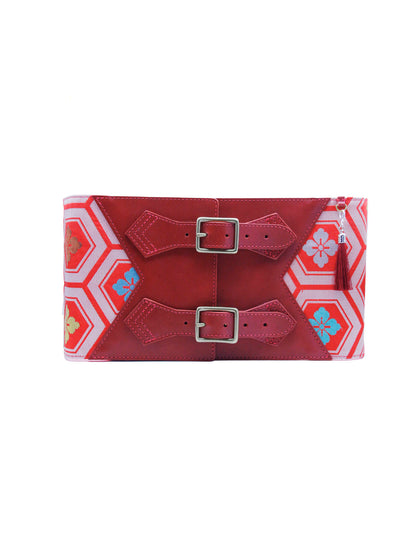 コルセット帯ベルト「アンティーク獅子/太」