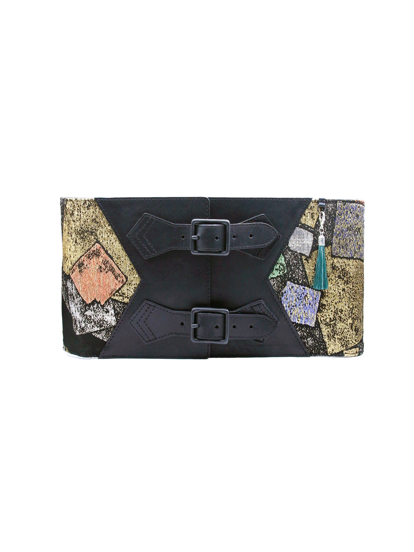 コルセット帯ベルト「金襴扇/太」