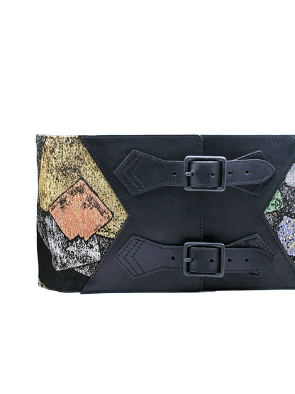 コルセット帯ベルト「金襴扇/太」