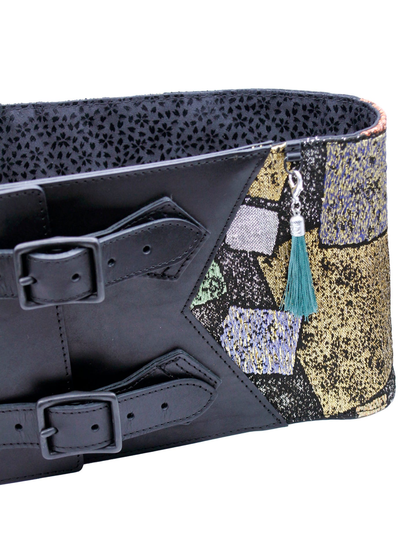 コルセット帯ベルト「金襴扇/太」