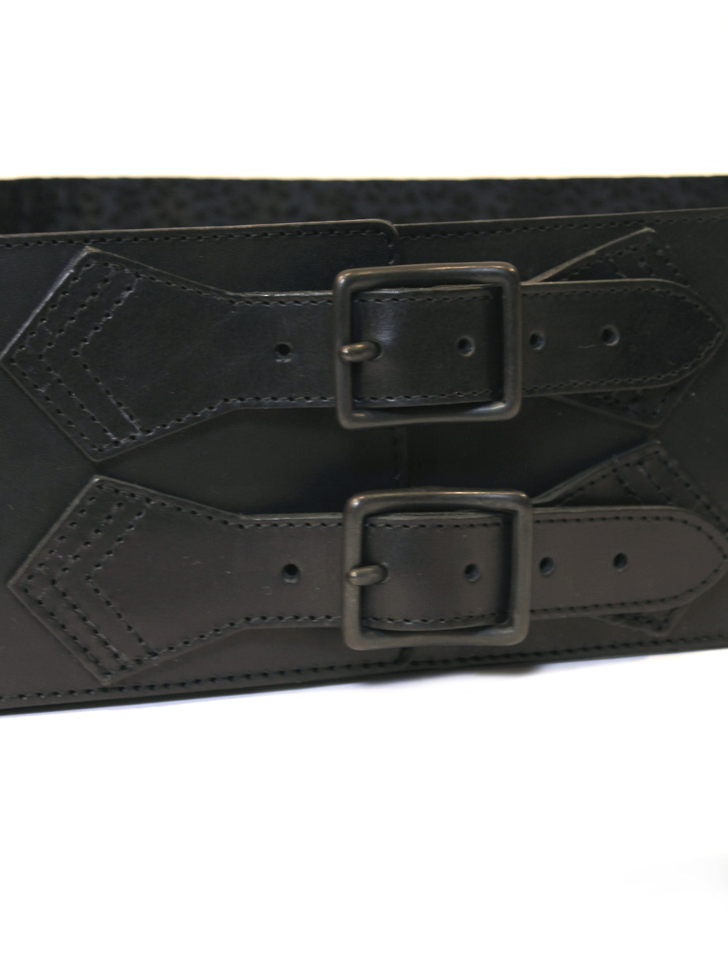 コルセット帯ベルト「孔雀羽文/角帯タイプ」