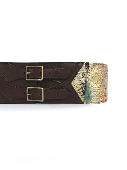 コルセット帯ベルト「華紋唐草/細」