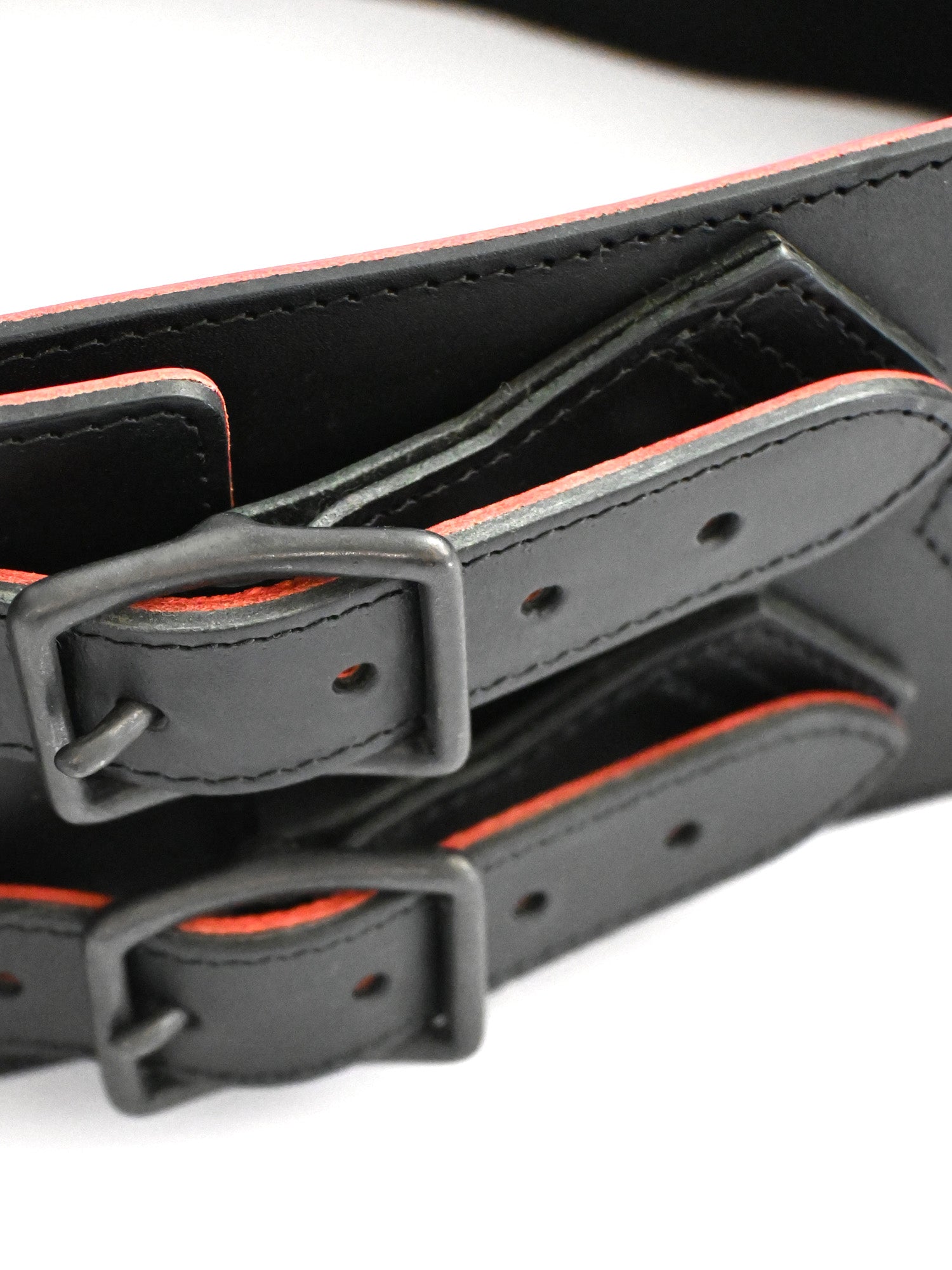 コルセット帯ベルト「クロコ型押しエナメルレザー黒/角帯」着物ベルト