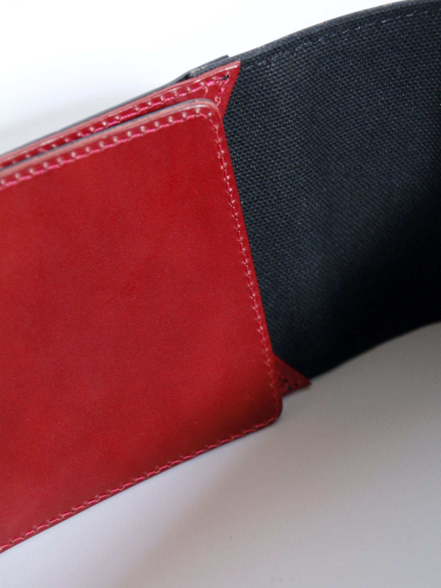 コルセット帯ベルト「クロコ型押しエナメルレザー黒/角帯」着物ベルト