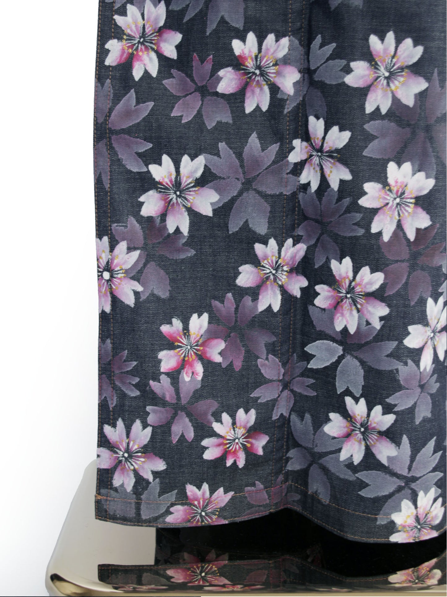 手描き友禅デニム着物「桜尽くし/ピンク」