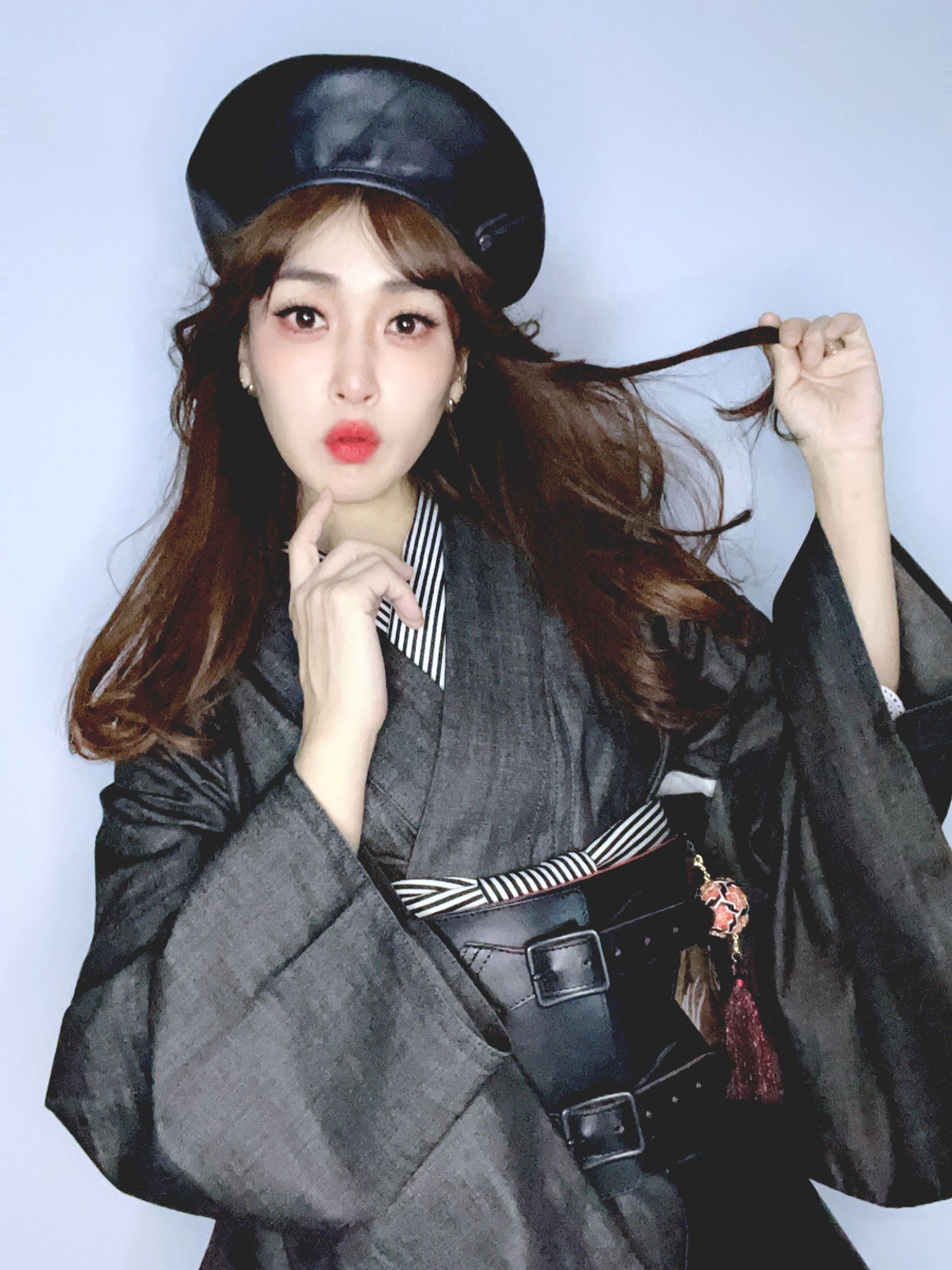 デニム着物「ブラック」