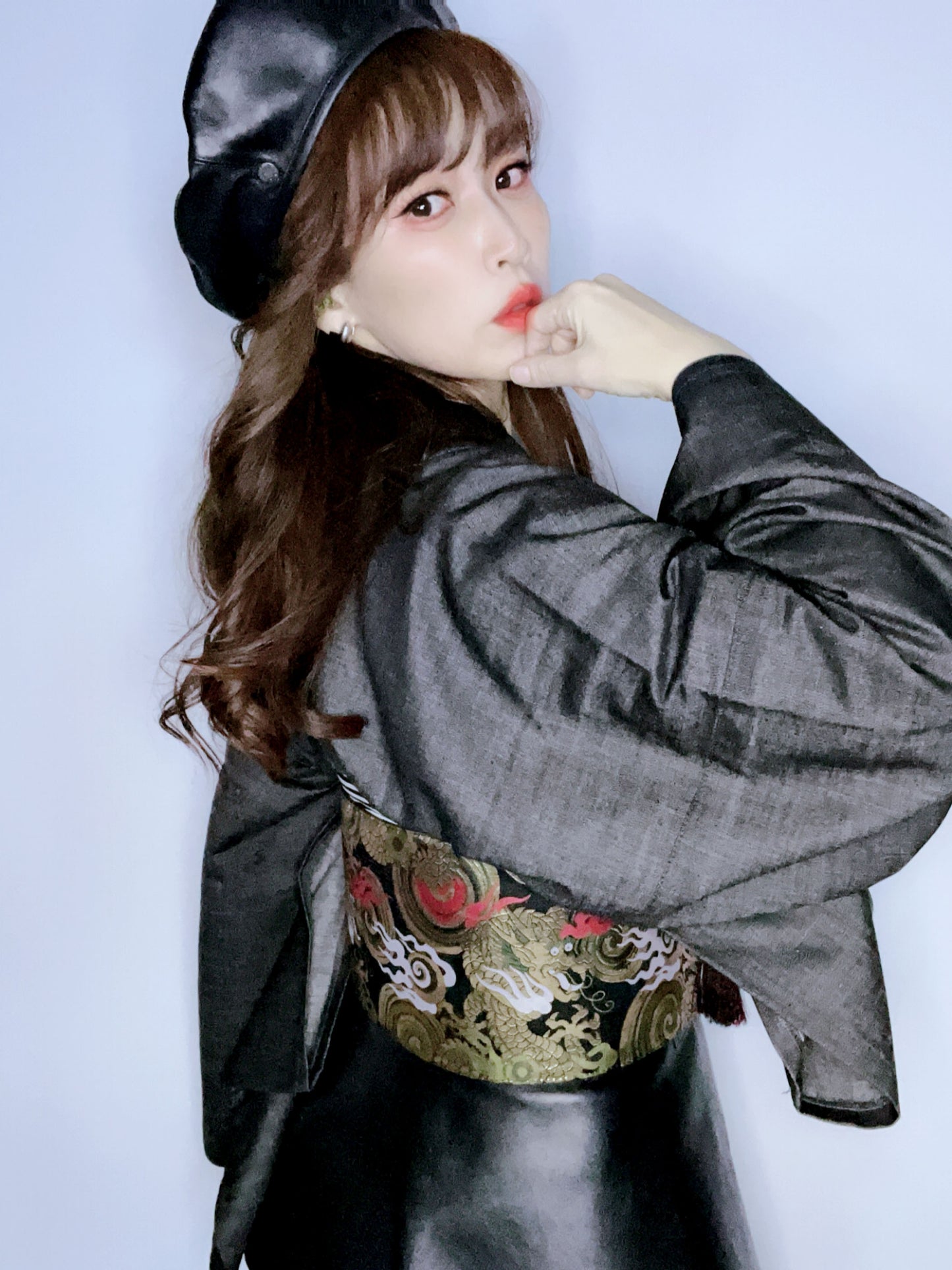 デニム着物「ブラック」