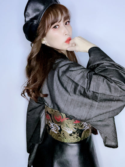 デニム着物「ブラック」