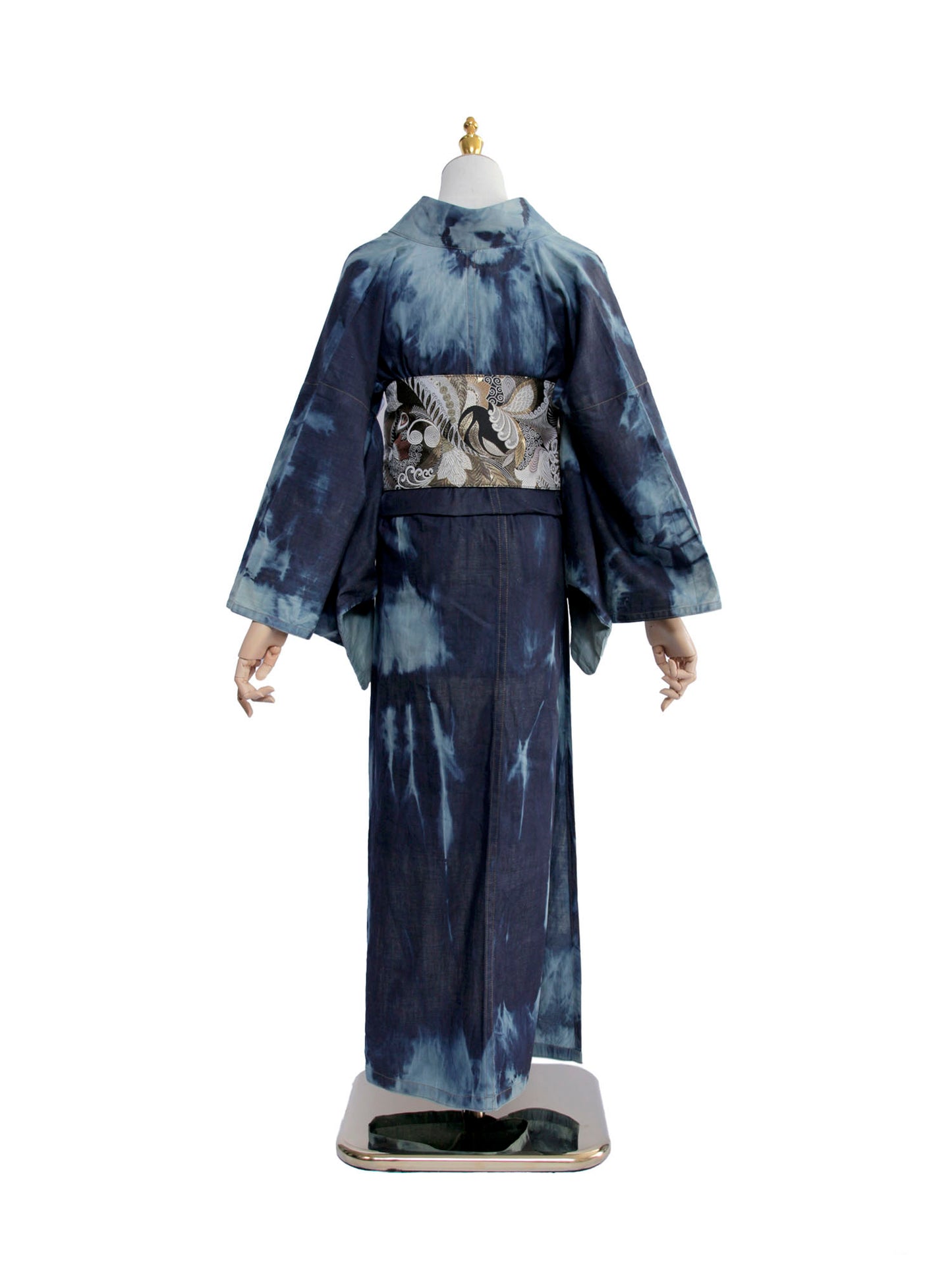 デニム着物「抜染インディゴ」